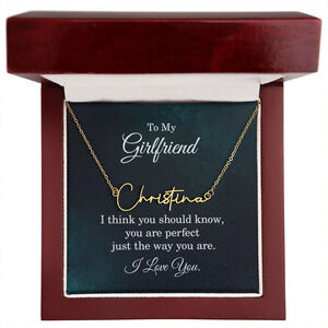You Should Know Personalized Gold Tone Name Necklace Custom Name Gift Luxury Box
